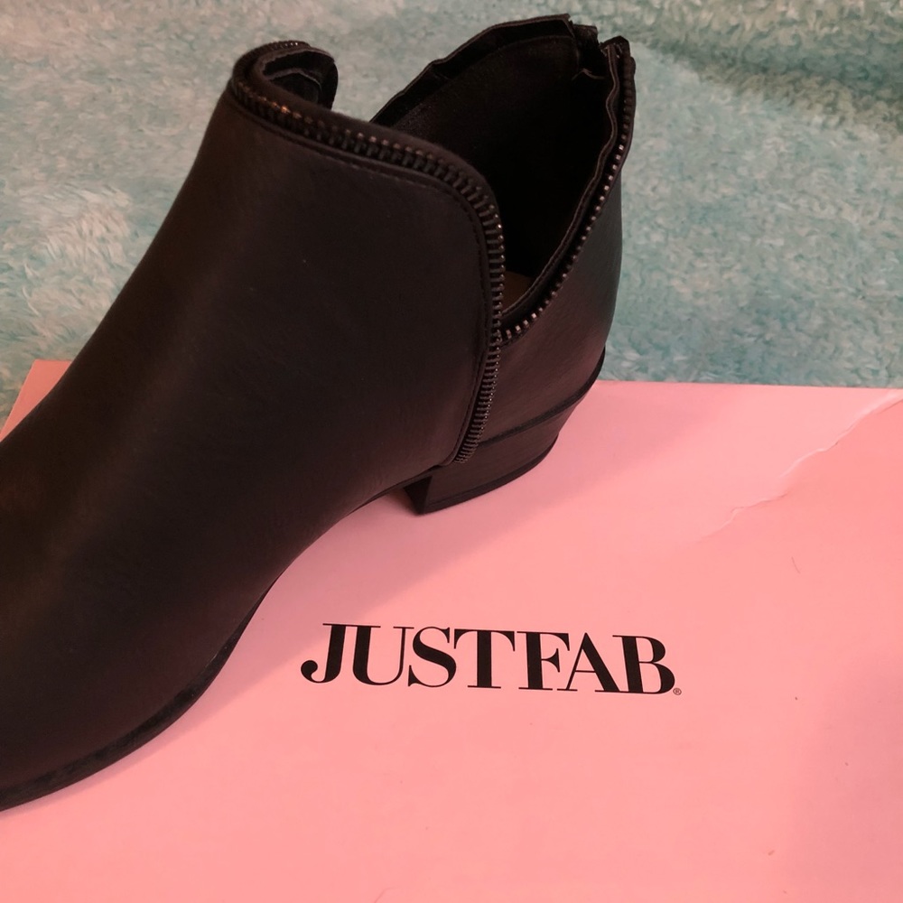 Black Zipper Booties